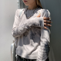 Y2K Totem Printed Long Sleeve T-shirt - Thumbnail 7