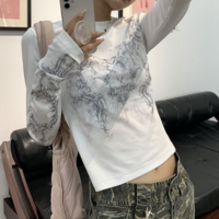 Y2K Totem Printed Long Sleeve T-shirt - Thumbnail 2