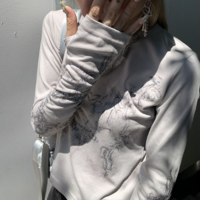 Y2K Totem Printed Long Sleeve T-shirt - Thumbnail 4