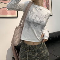 Y2K Totem Printed Long Sleeve T-shirt - Thumbnail 3