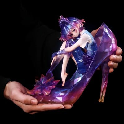 Bishoujo arttoy by weartdoing "sleeping beauty-glass slipper fairies-purple" - Thumbnail 4