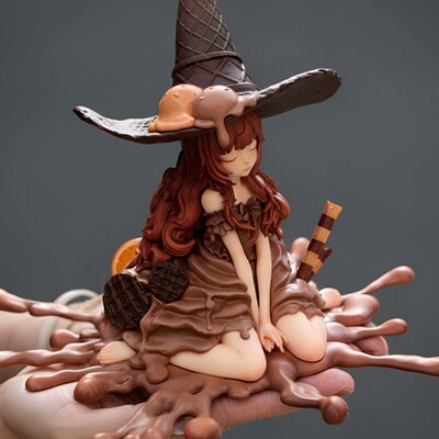 Bishoujo arttoy by weartdoing "sleeping beauty-ice cream fairies-chocolate" - Thumbnail 4