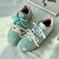 PASTEL MINT LOVE LETTER SNEAKERS - Thumbnail 2