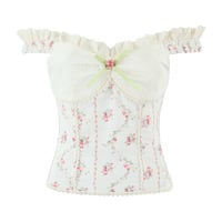 Pastoral style sweet embroidered and patchwork floral top - Thumbnail 7