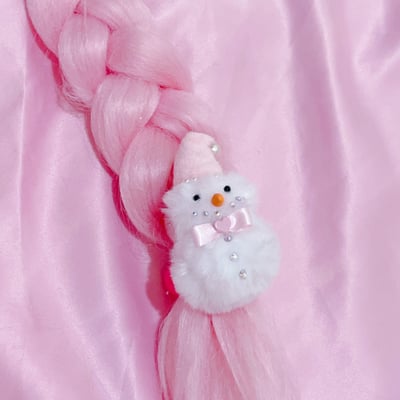 Snowman hair clip & pin