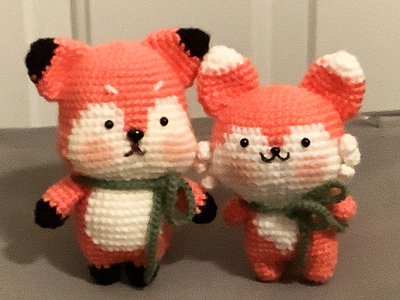 Fox Friend Crochet Made by Mom