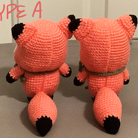 Fox Friend Crochet Made by Mom - Thumbnail 2