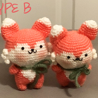 Fox Friend Crochet Made by Mom - Thumbnail 3