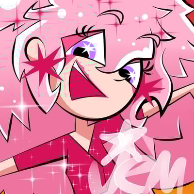 Jem and the holograms photocard inspired art card - Thumbnail 1