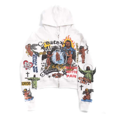 The "create miracles" full zip hoodie  - Thumbnail 1