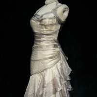 New Style Green A Line Long Prom Dresses Long Evening Dresses - Thumbnail 1