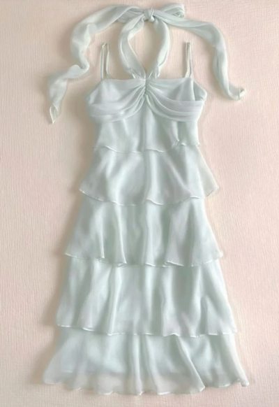 Vintage Tiered Ruched Chiffon Short Homecoming Dresses