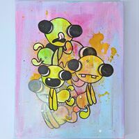 Painting by Bruscolino "Untitled #1” - Thumbnail 3