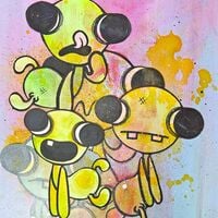 Painting by Bruscolino "Untitled #1” - Thumbnail 5