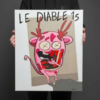 Painting by Rebeca Khamlichi "Le Diable 15"  - Thumbnail 1