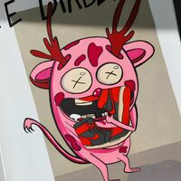 Painting by Rebeca Khamlichi "Le Diable 15"  - Thumbnail 4