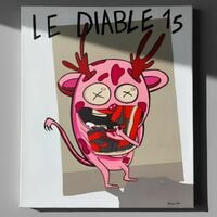 Painting by Rebeca Khamlichi "Le Diable 15"  - Thumbnail 7