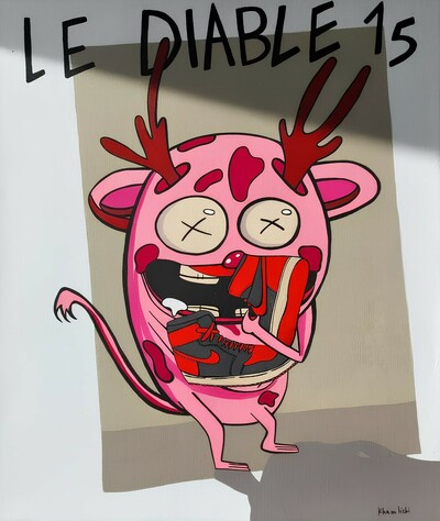 Painting by Rebeca Khamlichi "Le Diable 15" 