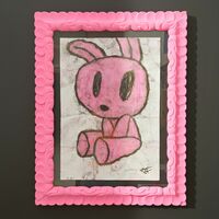 🐰 Painting by Celipe Perroloco "Waiting for the meteorite"  - Thumbnail 8