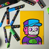 Drawing by Gaston Stones "Stones Kids Serie #2" - Thumbnail 2