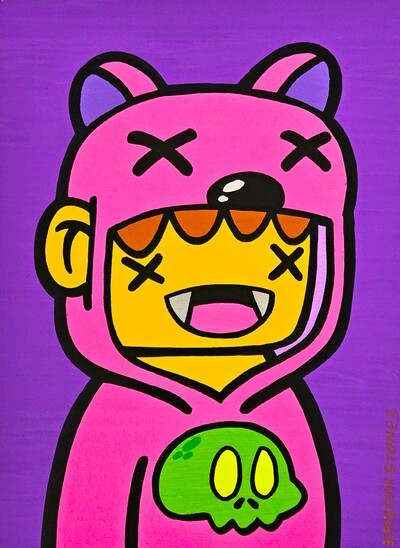 Drawing by Gaston Stones "Stones Kids Serie #4"