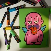 Drawing by Gaston Stones "Stones Kids Serie #5" - Thumbnail 2