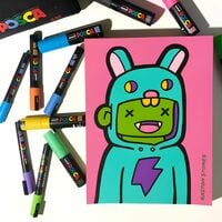 Drawing by Gaston Stones "Stones Kids Serie #6" - Thumbnail 2