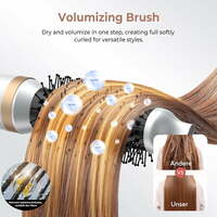 5-in-1 Hair Dryer Brush Set Blow Dryer Brush with Air Style Wrap Negative Ionic Magicstyler Air Styler Curling Iron Brush Air Curler Air Styler Wrap - Thumbnail 3