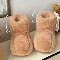 Cute Warm Cat Paw High Top Slippers - Thumbnail 1