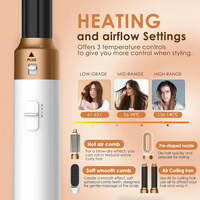 Magic Styler 4-in-1 Airstyler Curling Iron Brush Air Curler Air Styler Wrap Multi Hair Styler for Fast Hairstyle(White Gold) - Thumbnail 5