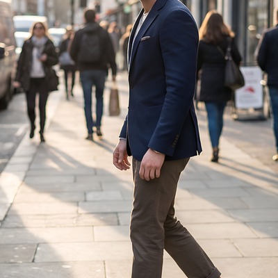 Crafted leather mens blue white leather saddle golf dress shoes