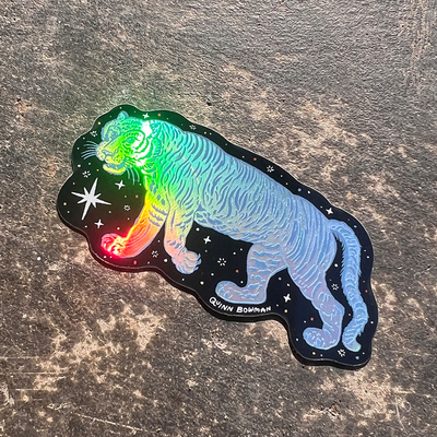 Sticker - space tiger