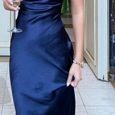 Simple modest royal blue mother of bridal dress long evening dresses - Thumbnail 1