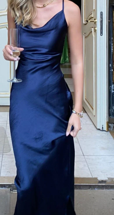 Simple Modest Royal Blue Mother Of Bridal Dress Long Evening Dresses