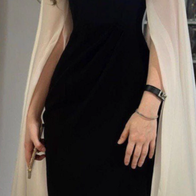 Elegant long black mother of bridal dress formal evening dresses  - Thumbnail 3