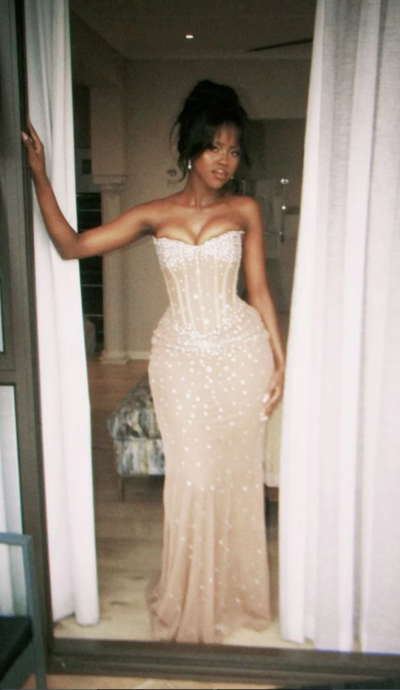 Strapless Champagne Long Prom Dresses Formal Evening Dress For Party