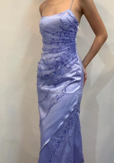 A Line Straps Lilac Evening Dresses Mother Of Bridal Dress 