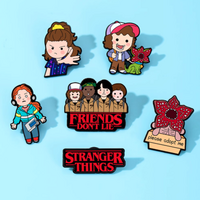 STRANGER THINGS CHARACTER PINS SET / 6 pcs - Thumbnail 1