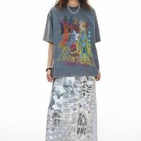 COSMIC GRAFFITI ALIEN MAXI SKIRT  - Thumbnail 3