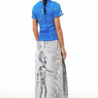 COSMIC GRAFFITI ALIEN MAXI SKIRT  - Thumbnail 5