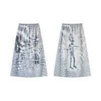 COSMIC GRAFFITI ALIEN MAXI SKIRT  - Thumbnail 9