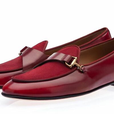 Men's leather loafers for business holiday shoes  - Thumbnail 4