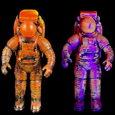 Blacklight spaceman