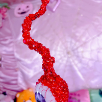 Purple Plucked Eye Bag Charm - Thumbnail 3