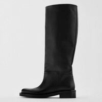 Women's New Round Toe High Boots Thick-Soled knight Boots - Thumbnail 5