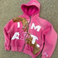 "I AM ART"ZIP UP HOODIE - Thumbnail 3