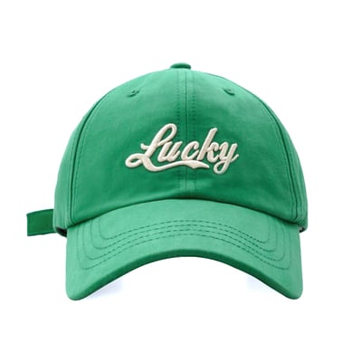  "lucky" embroidered dad cap - Thumbnail 1