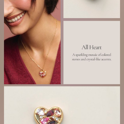 Heart mosaic earrings - Thumbnail 5