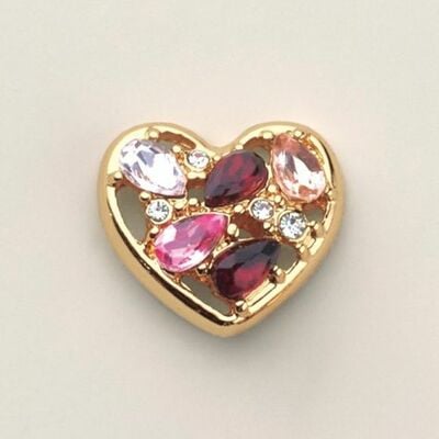 Heart mosaic earrings