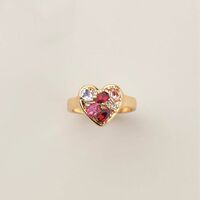 Heart Mosaic Ring - Thumbnail 1
